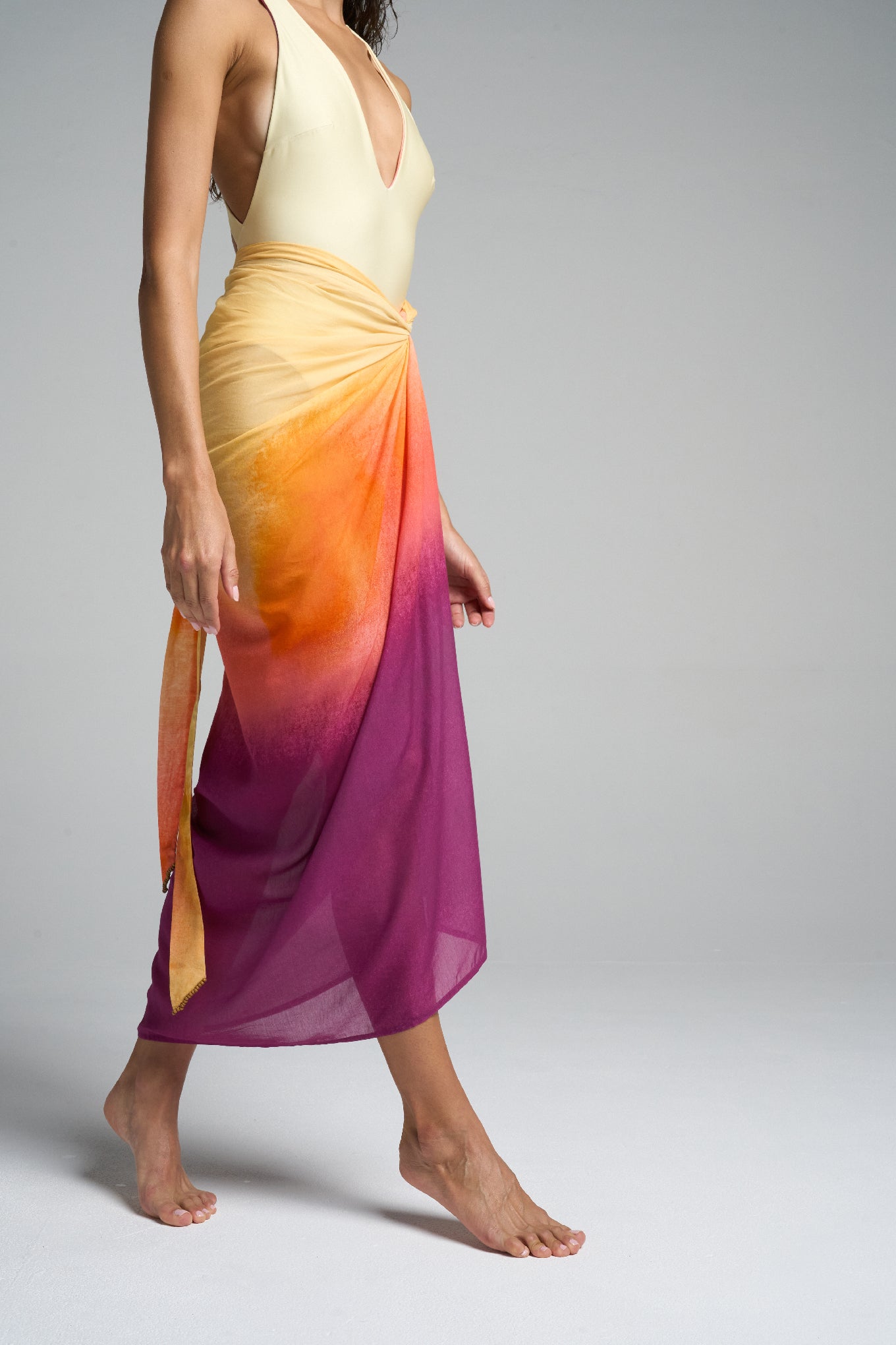 Sarong With Ties Sunset - shopsigal