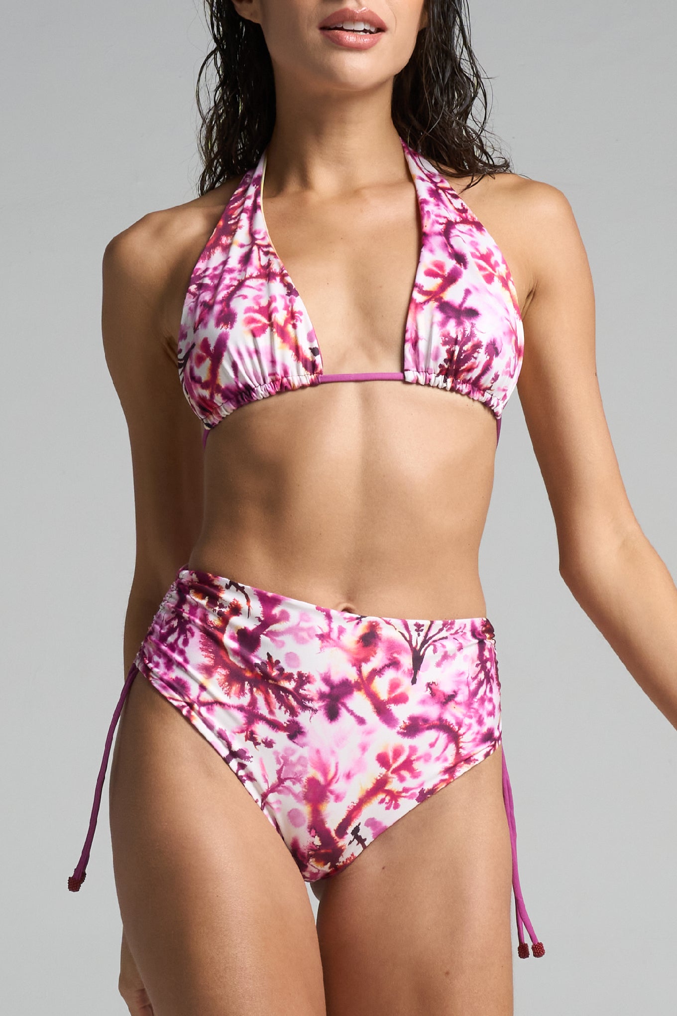 Reversible High Waisted Bikini Bottom Sunset - shopsigal
