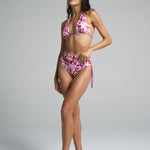 Reversible High Waisted Bikini Bottom Sunset - shopsigal