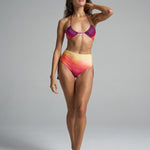 Reversible High Waisted Bikini Bottom Sunset - shopsigal