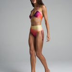 Reversible High Waisted Bikini Bottom Sunset - shopsigal