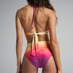 Reversible High Waisted Bikini Bottom Sunset - shopsigal