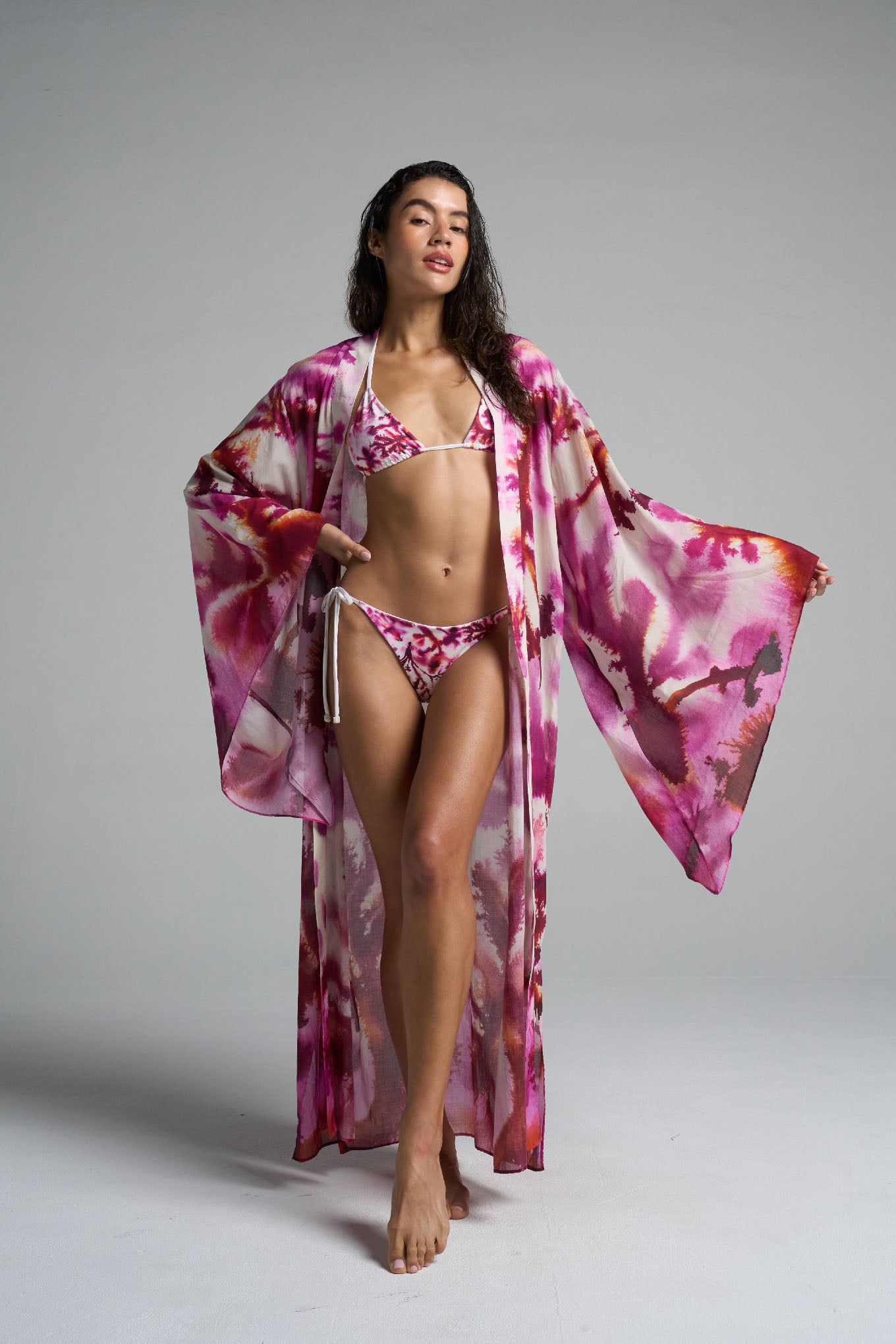 Bell Sleeve Kimono Algae - shopsigal