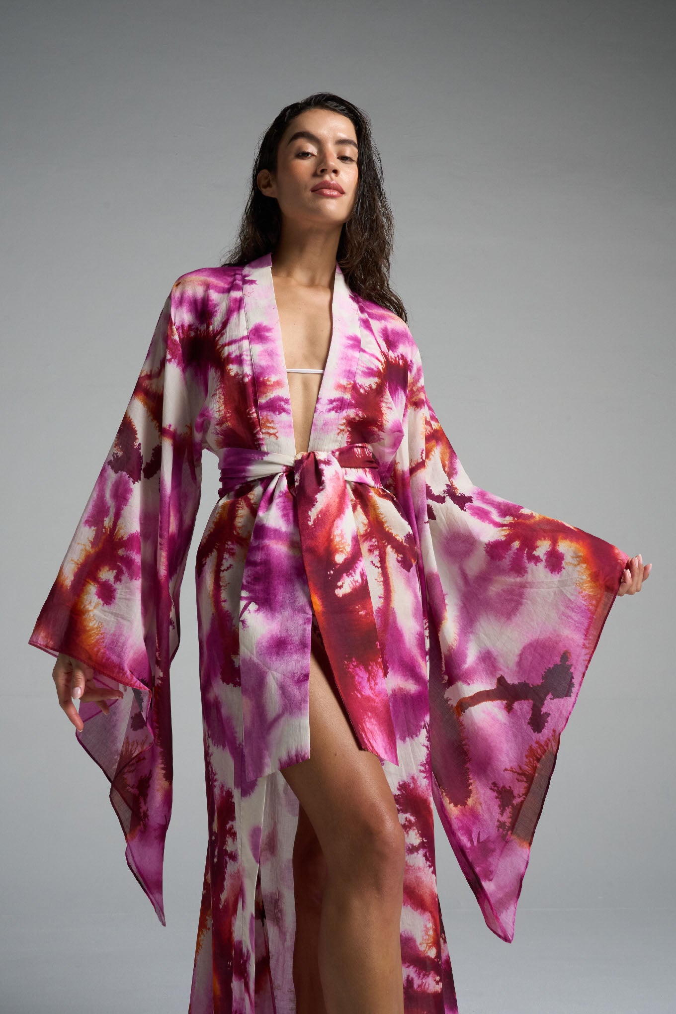 Bell Sleeve Kimono Algae - shopsigal