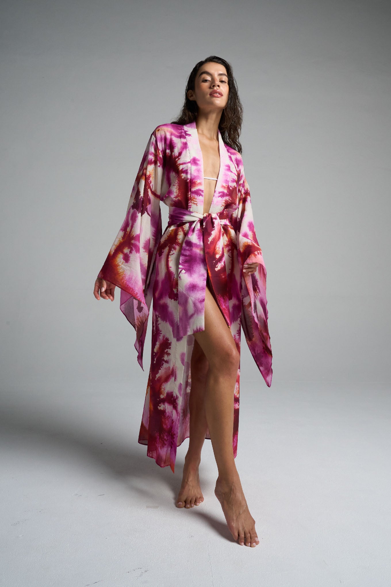 Bell Sleeve Kimono Algae - shopsigal