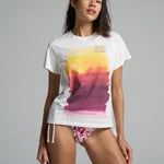 Graphic Tee: Sunset-White - shopsigal