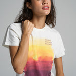 Graphic Tee: Sunset-White - shopsigal
