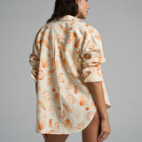 Long Sleeve Shirt Paisley Peach - shopsigal