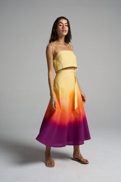 Wrap Circle Skirt Sunset - shopsigal