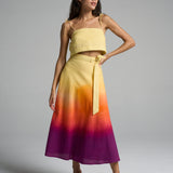 Wrap Circle Skirt Sunset - shopsigal