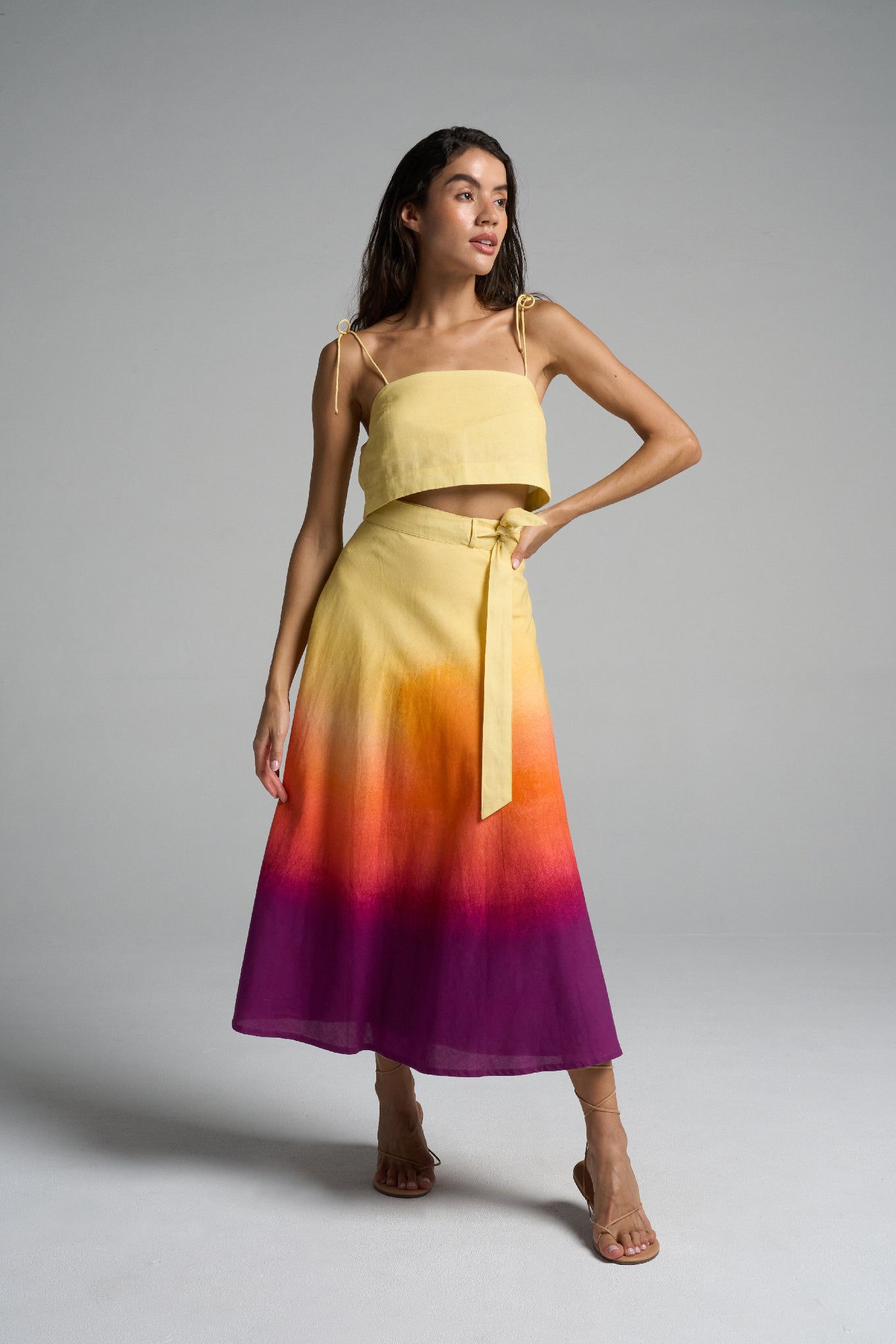 Wrap Circle Skirt Sunset - shopsigal