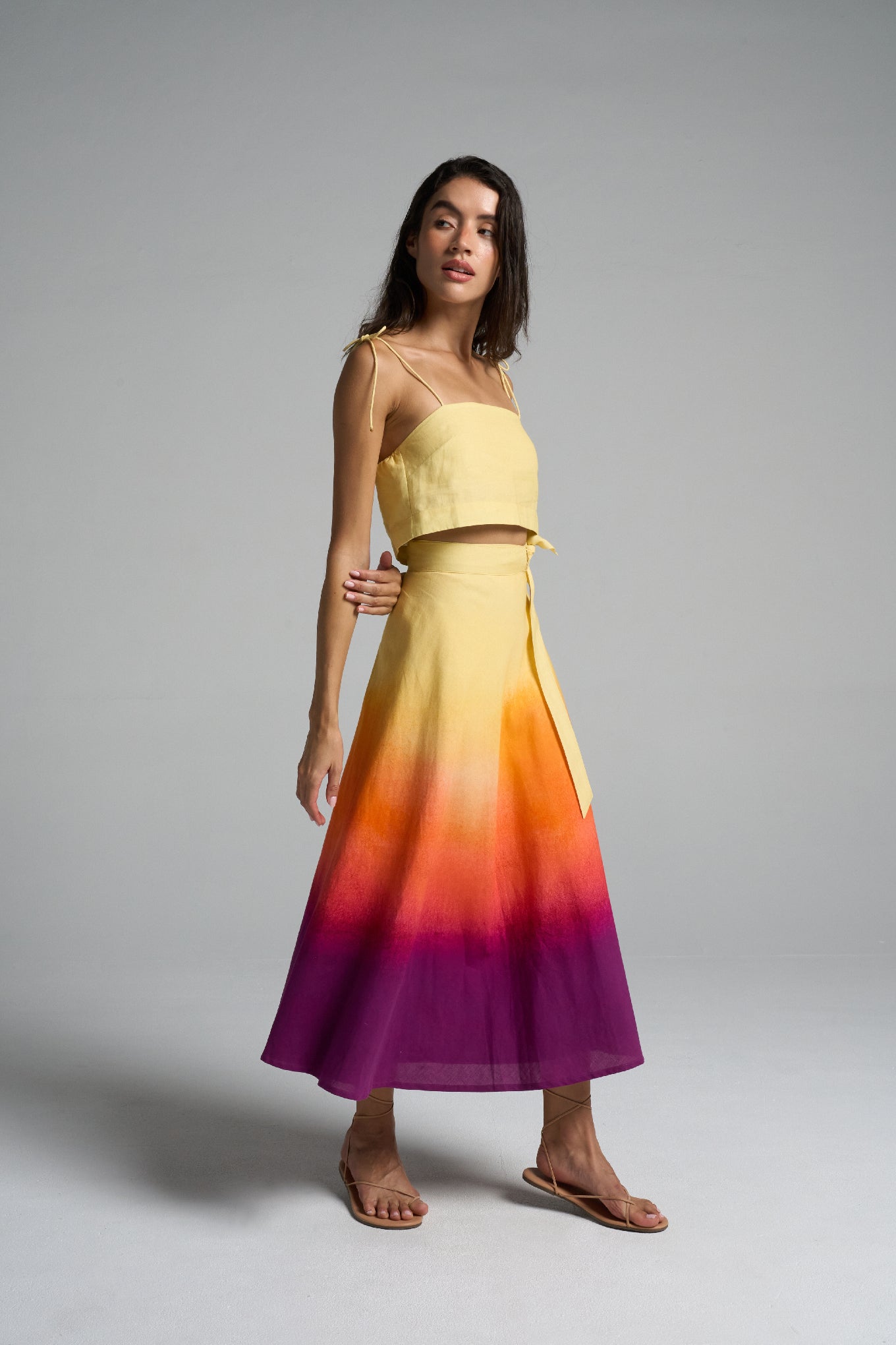 Wrap Circle Skirt Sunset - shopsigal