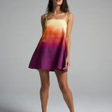 Mini Strappy Trapeze Dress Sunset - shopsigal