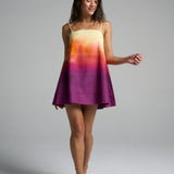 Mini Strappy Trapeze Dress Sunset - shopsigal