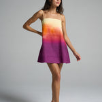 Mini Strappy Trapeze Dress Sunset - shopsigal
