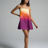 Mini Strappy Trapeze Dress Sunset - shopsigal