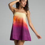 Mini Strappy Trapeze Dress Sunset - shopsigal