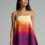 Mini Strappy Trapeze Dress Sunset - shopsigal