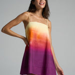 Mini Strappy Trapeze Dress Sunset - shopsigal