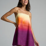 Mini Strappy Trapeze Dress Sunset - shopsigal