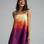 Mini Strappy Trapeze Dress Sunset - shopsigal