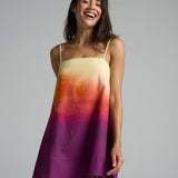 Mini Strappy Trapeze Dress Sunset - shopsigal
