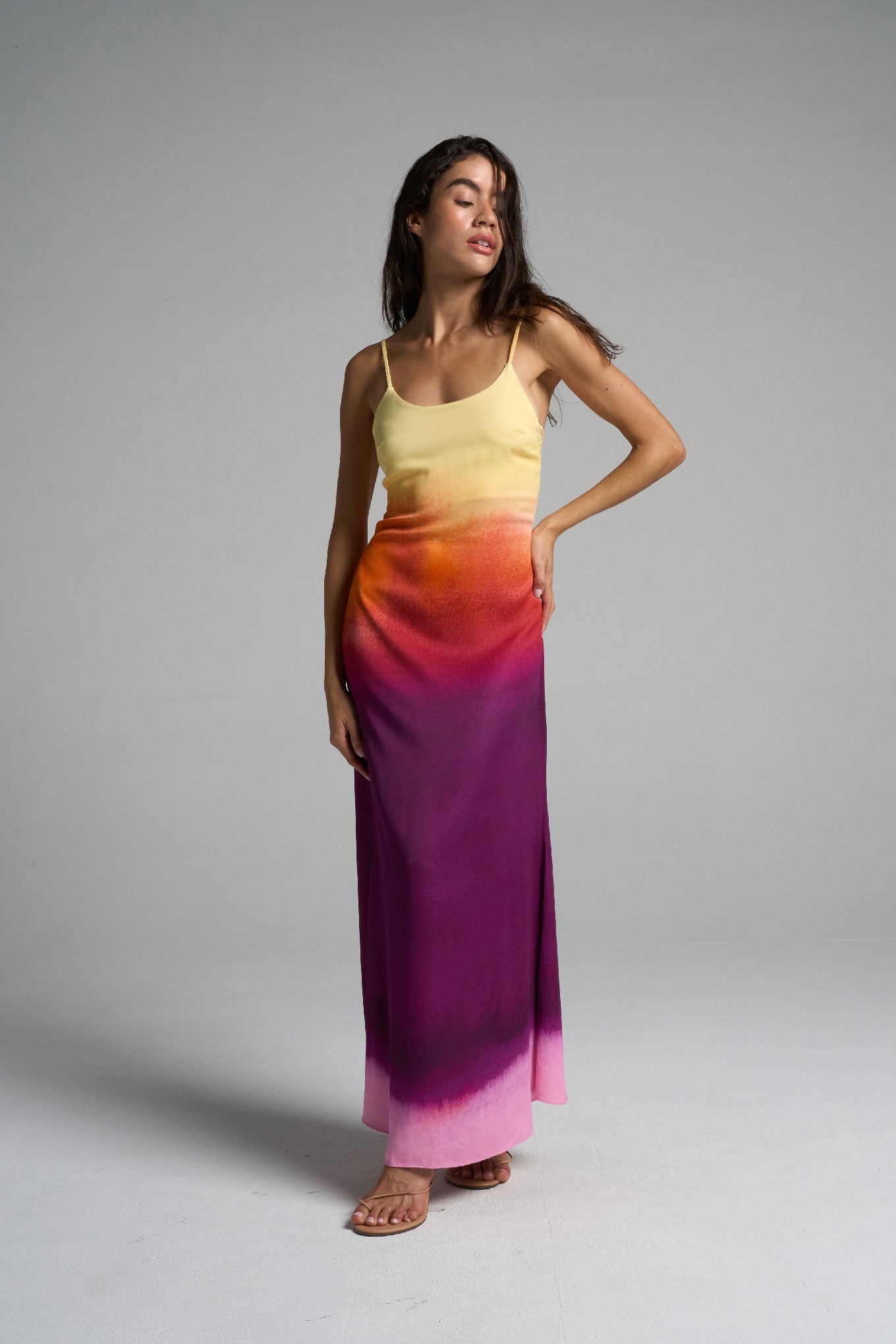 Long Slip Dress Sunset - shopsigal