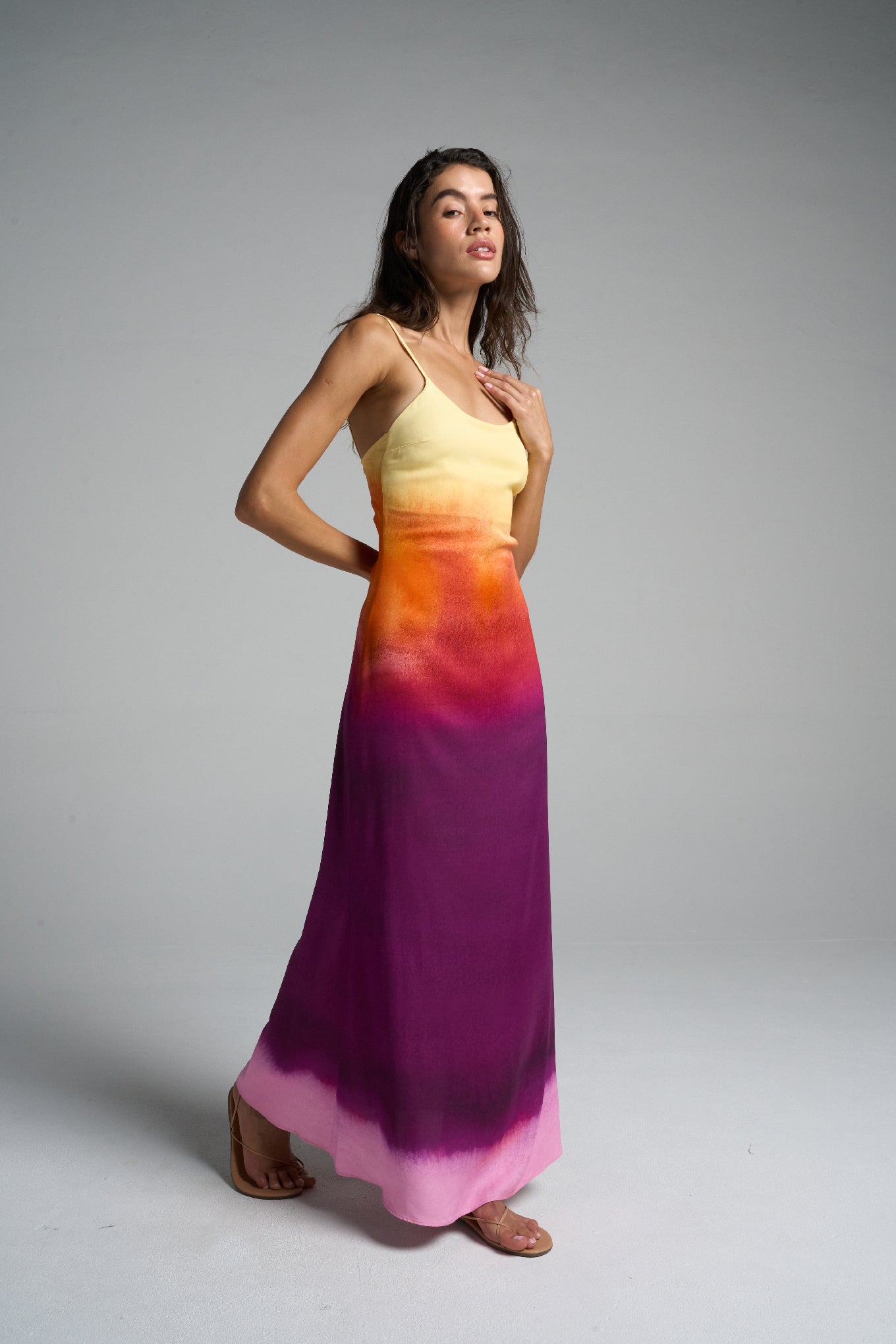 Long Slip Dress Sunset - shopsigal