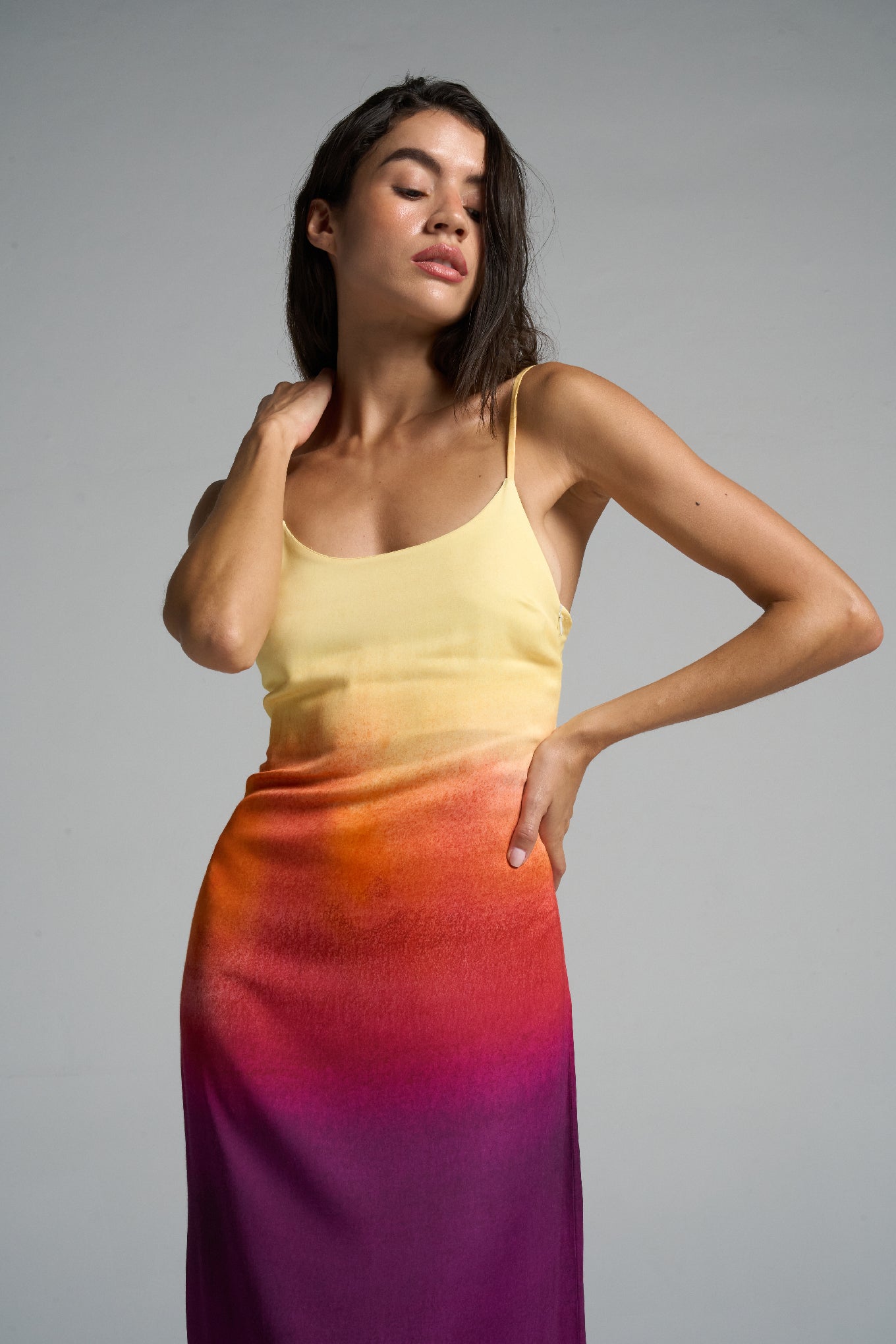 Long Slip Dress Sunset - shopsigal