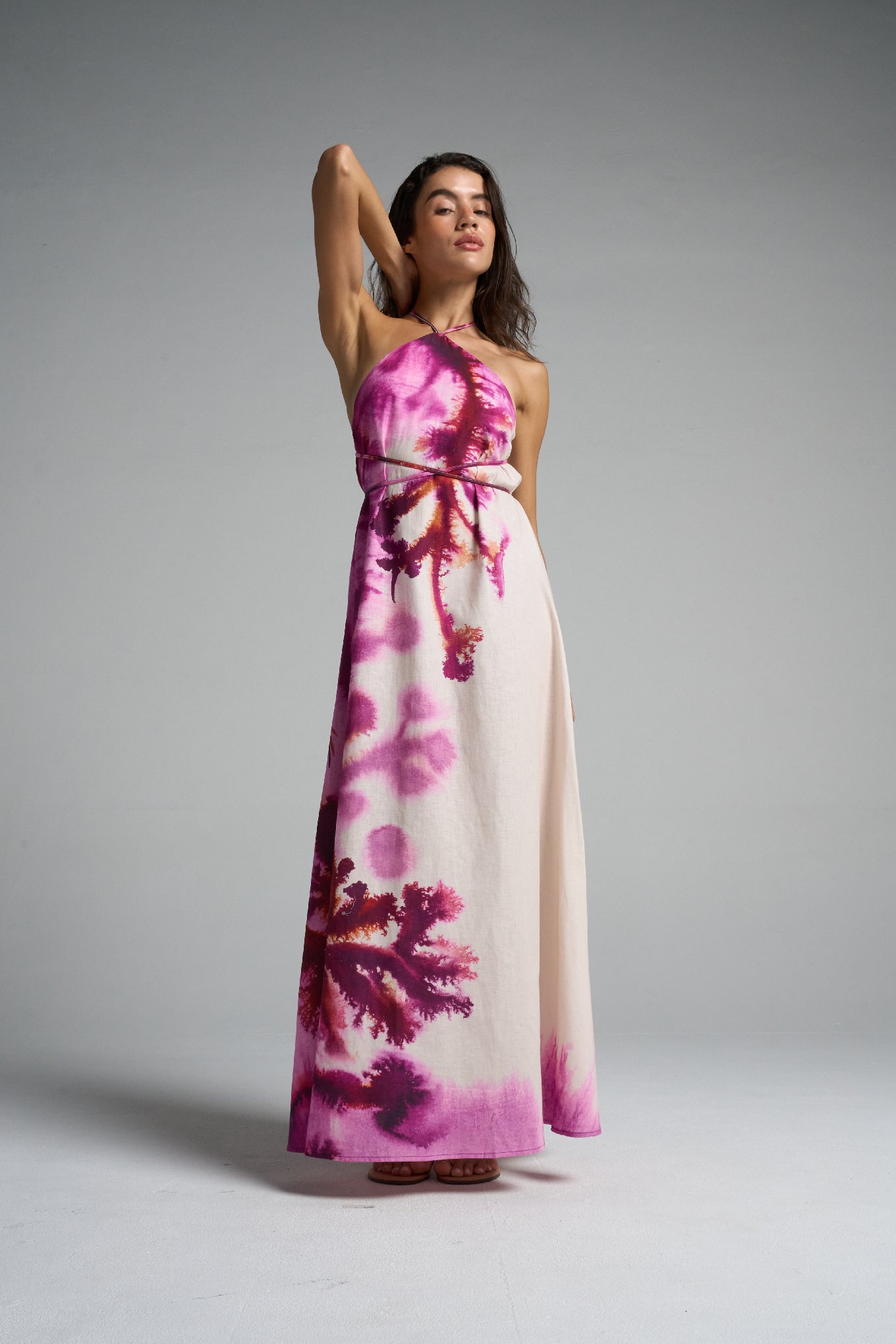 Maxi Halter Dress Algae - shopsigal