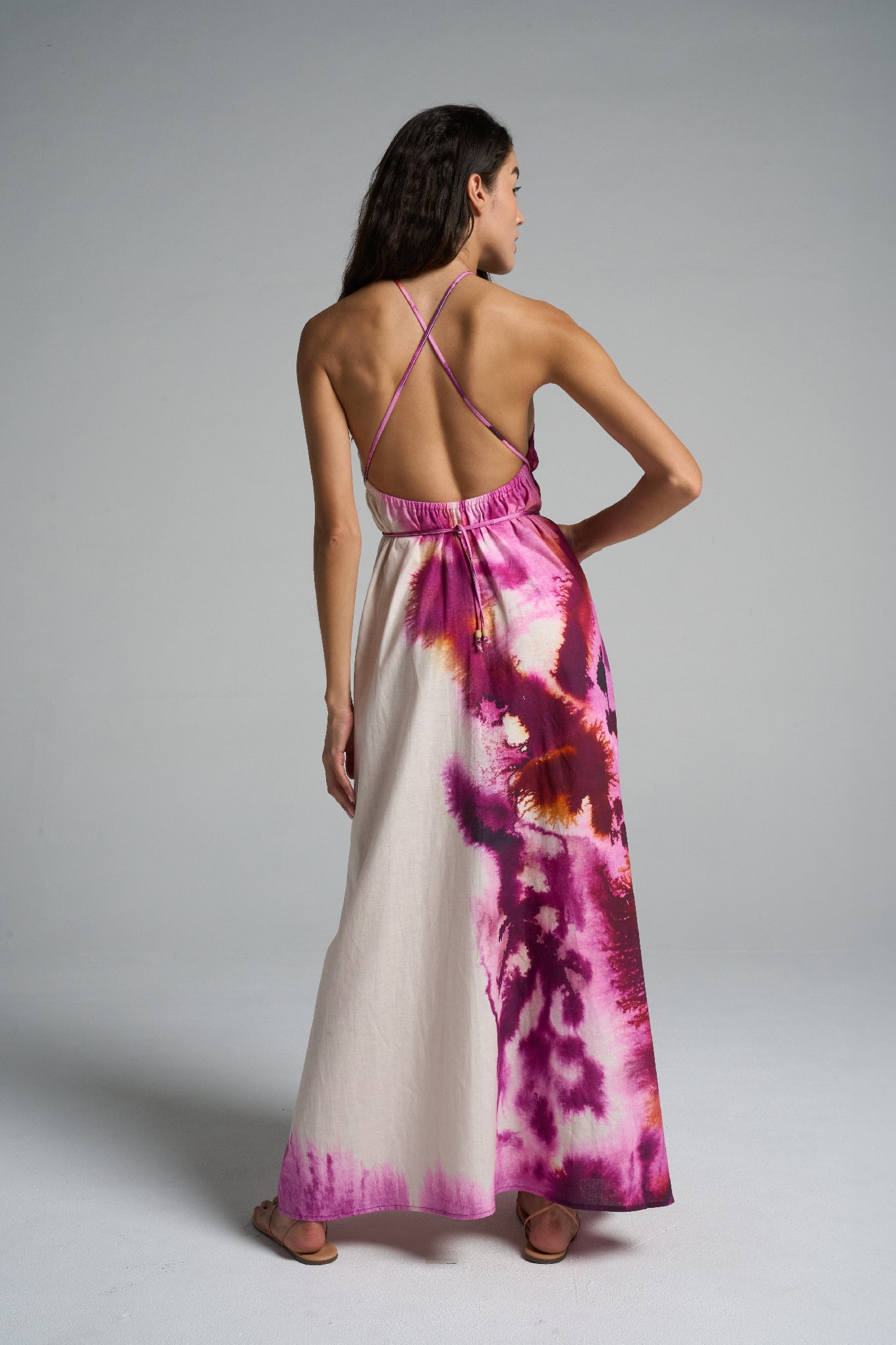 Maxi Halter Dress Algae - shopsigal