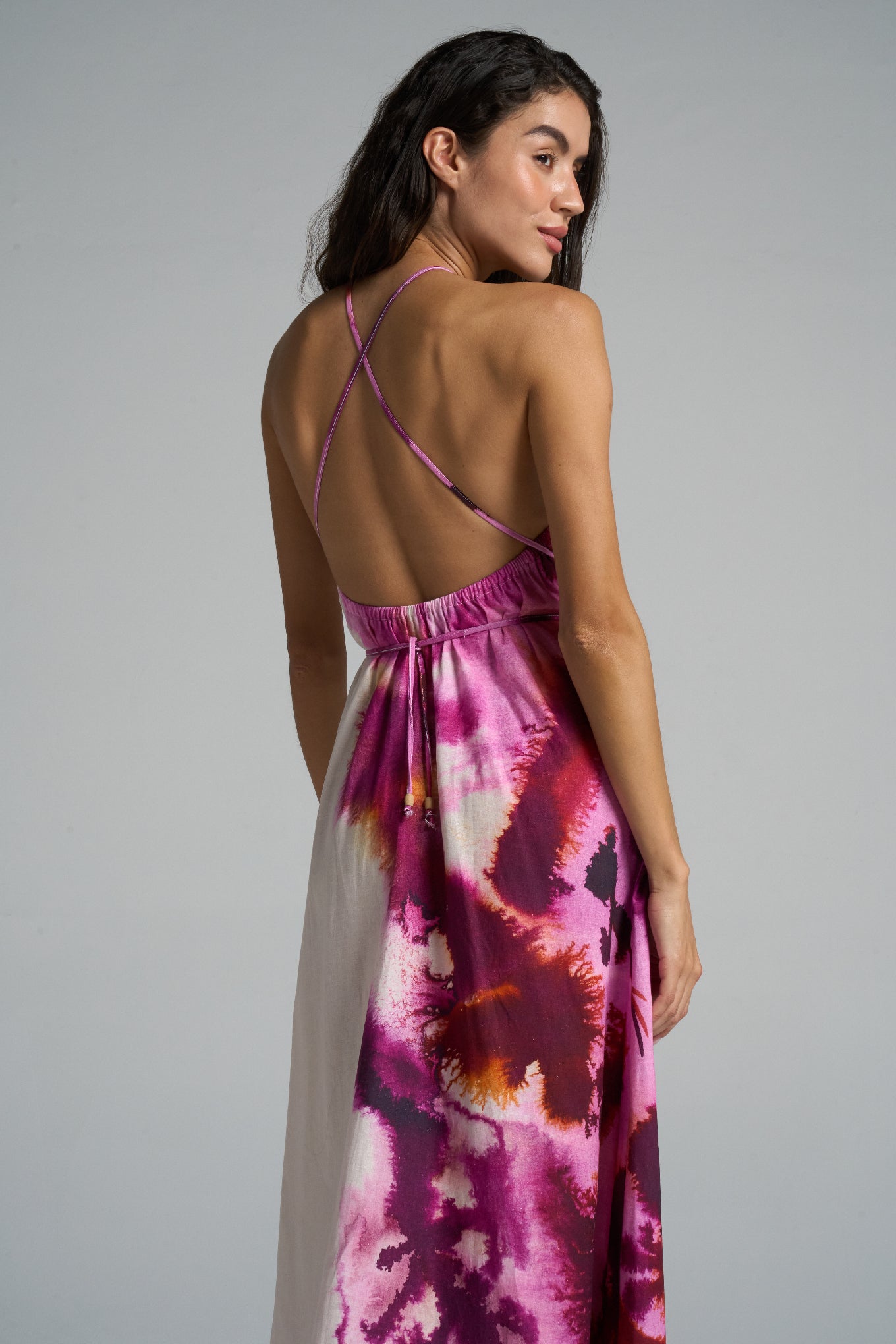 Maxi Halter Dress Algae - shopsigal