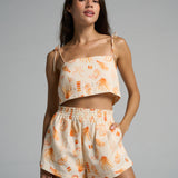 Everyday Shorts Paisley Peach - shopsigal