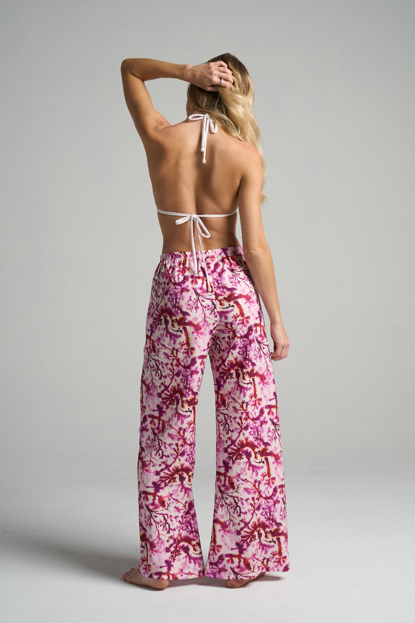 Slim Flared Pants Algae - shopsigal