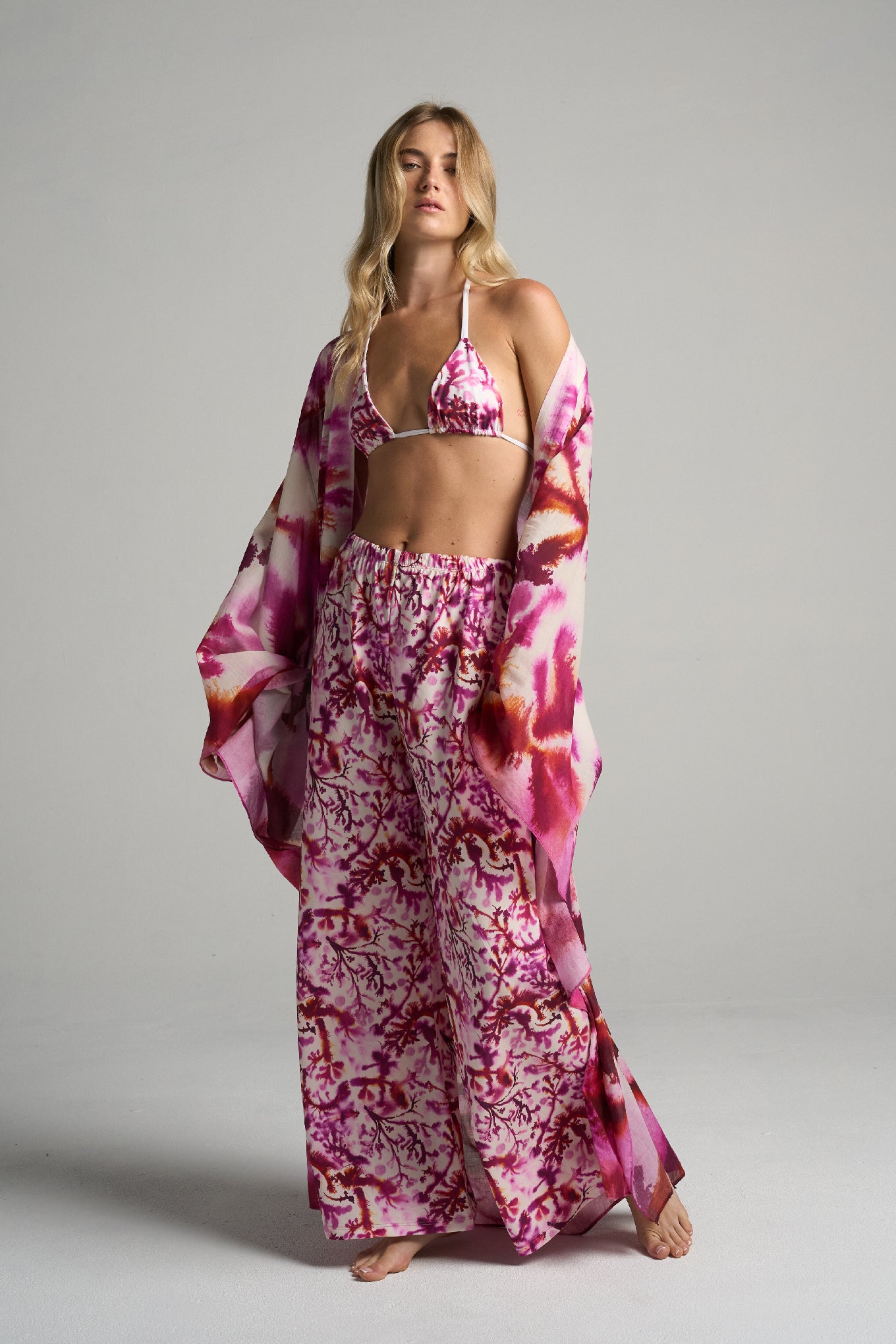 Slim Flared Pants Algae - shopsigal