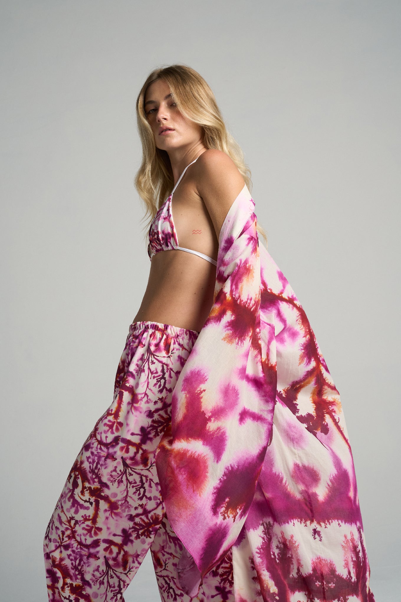 Slim Flared Pants Algae - shopsigal