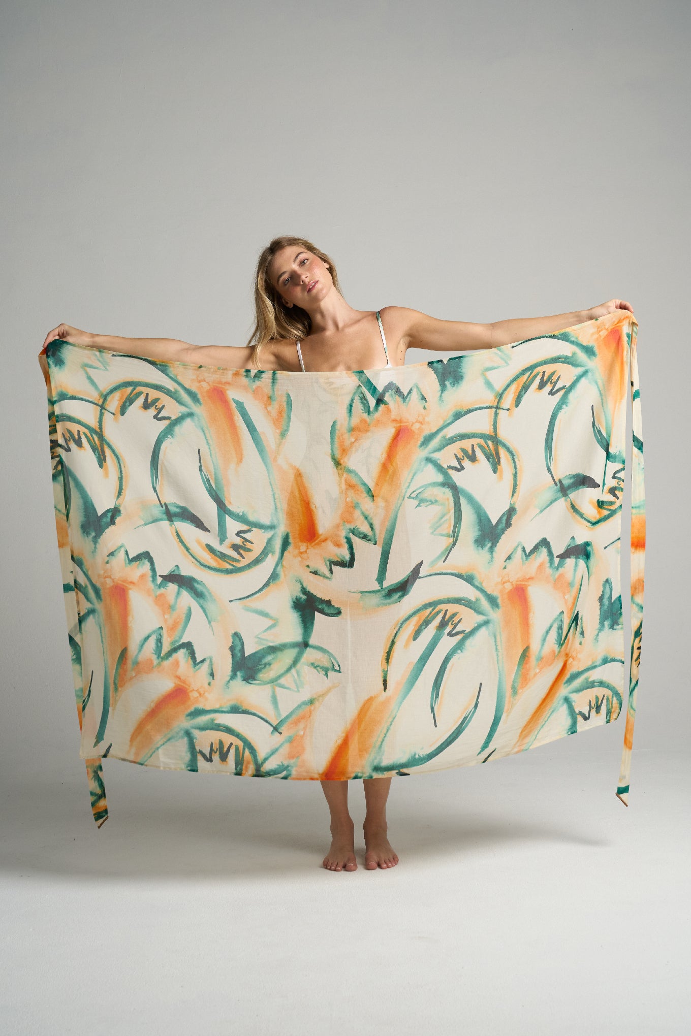 Sarong With Ties Retro Palm - shopsigal