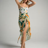 Sarong With Ties Retro Palm - shopsigal