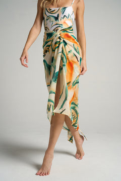 Sarong With Ties Retro Palm - shopsigal
