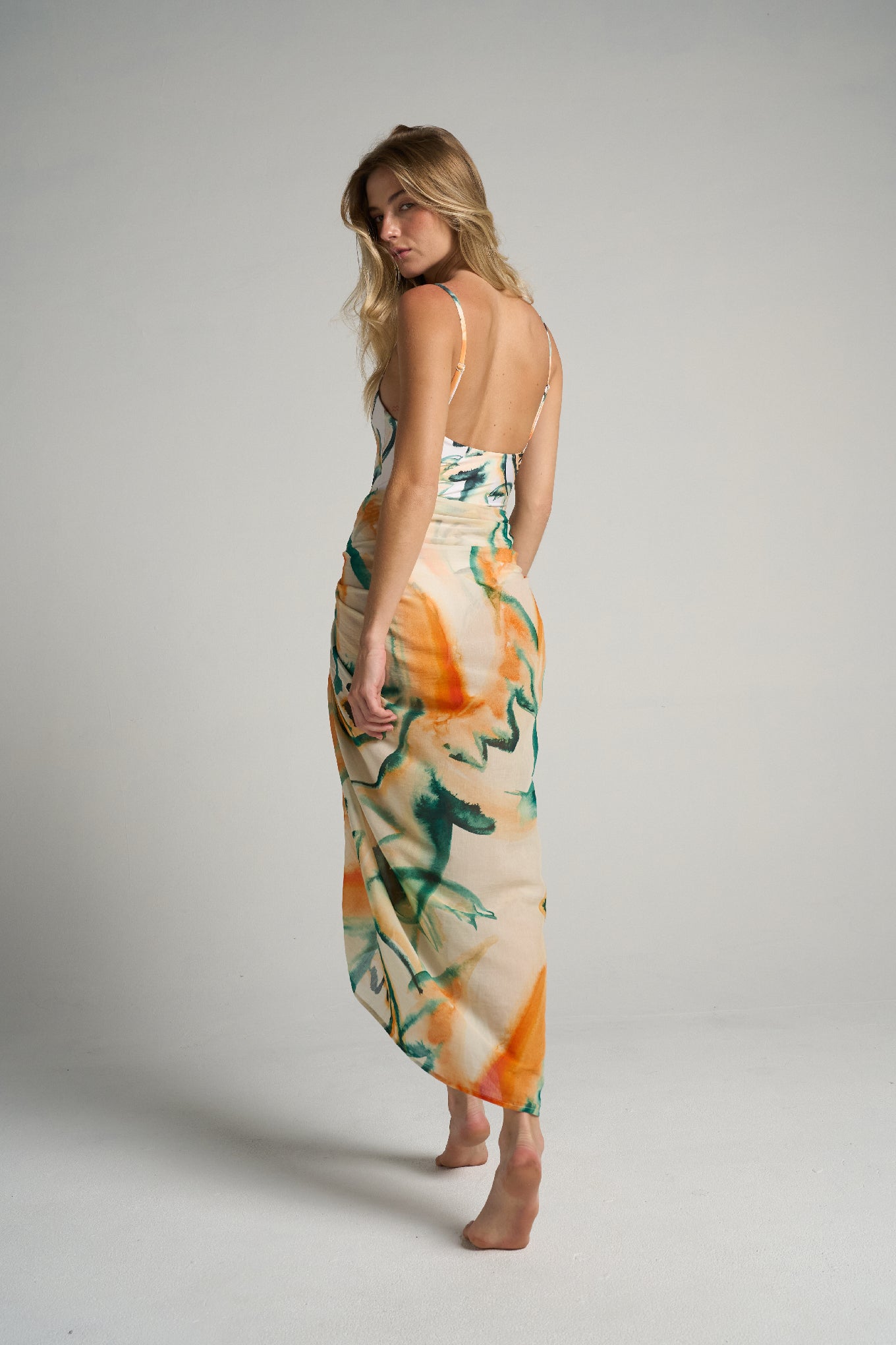 Sarong With Ties Retro Palm - shopsigal