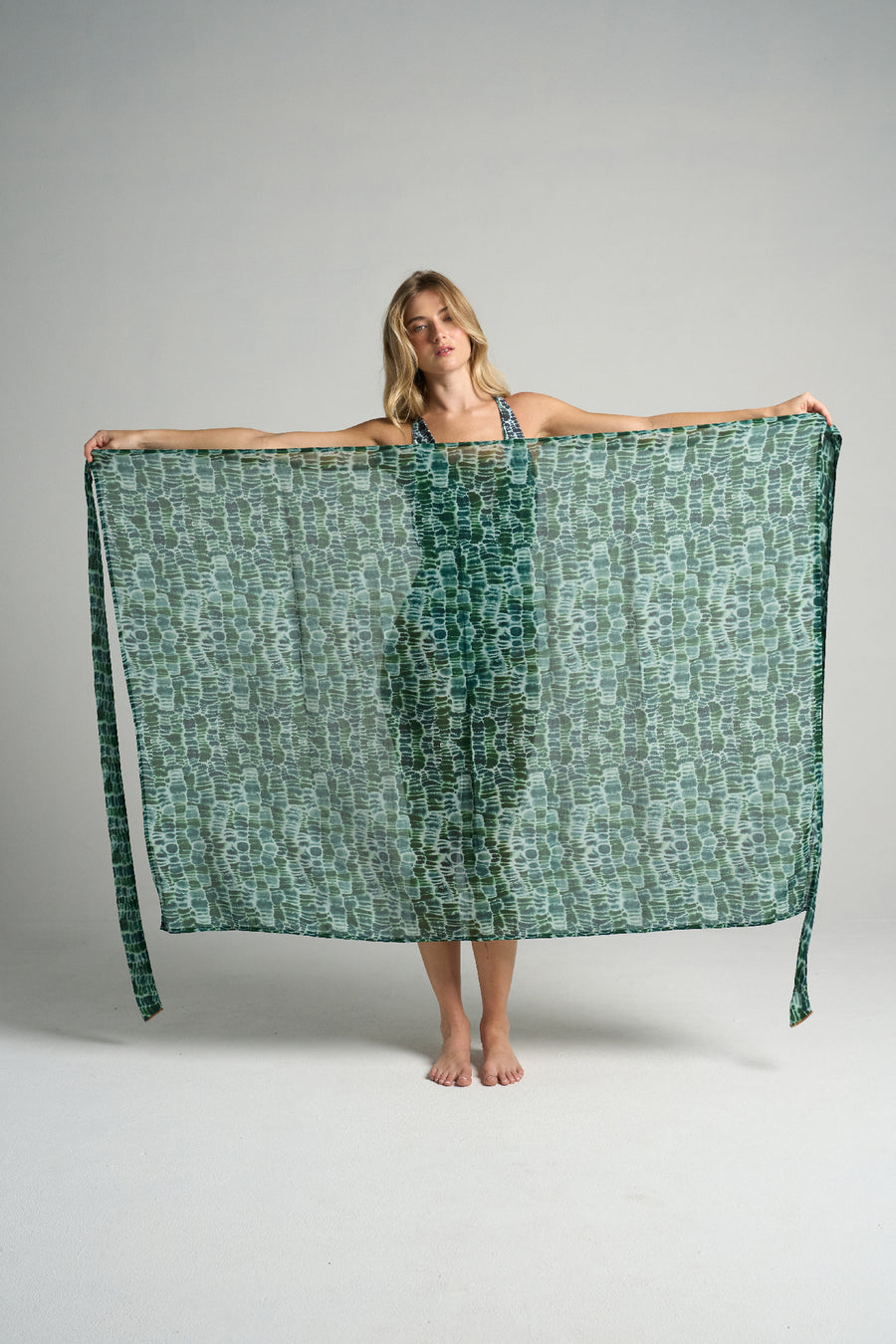 Sarong With Ties Croco - shopsigal