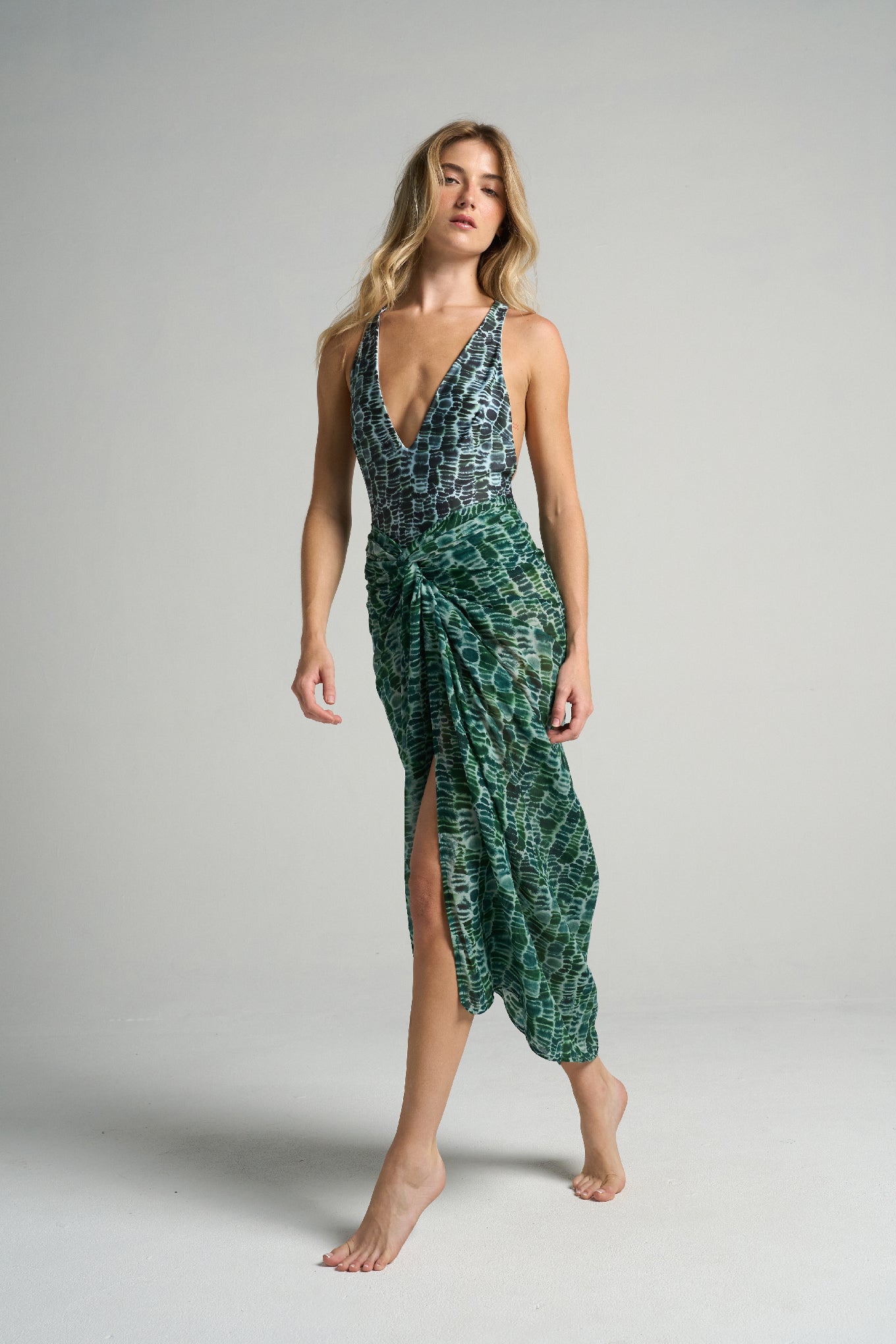 Sarong With Ties Croco - shopsigal