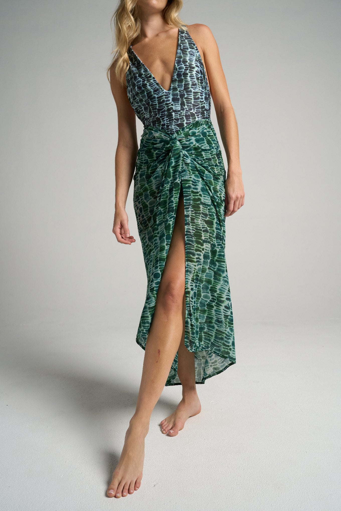 Sarong With Ties Croco - shopsigal