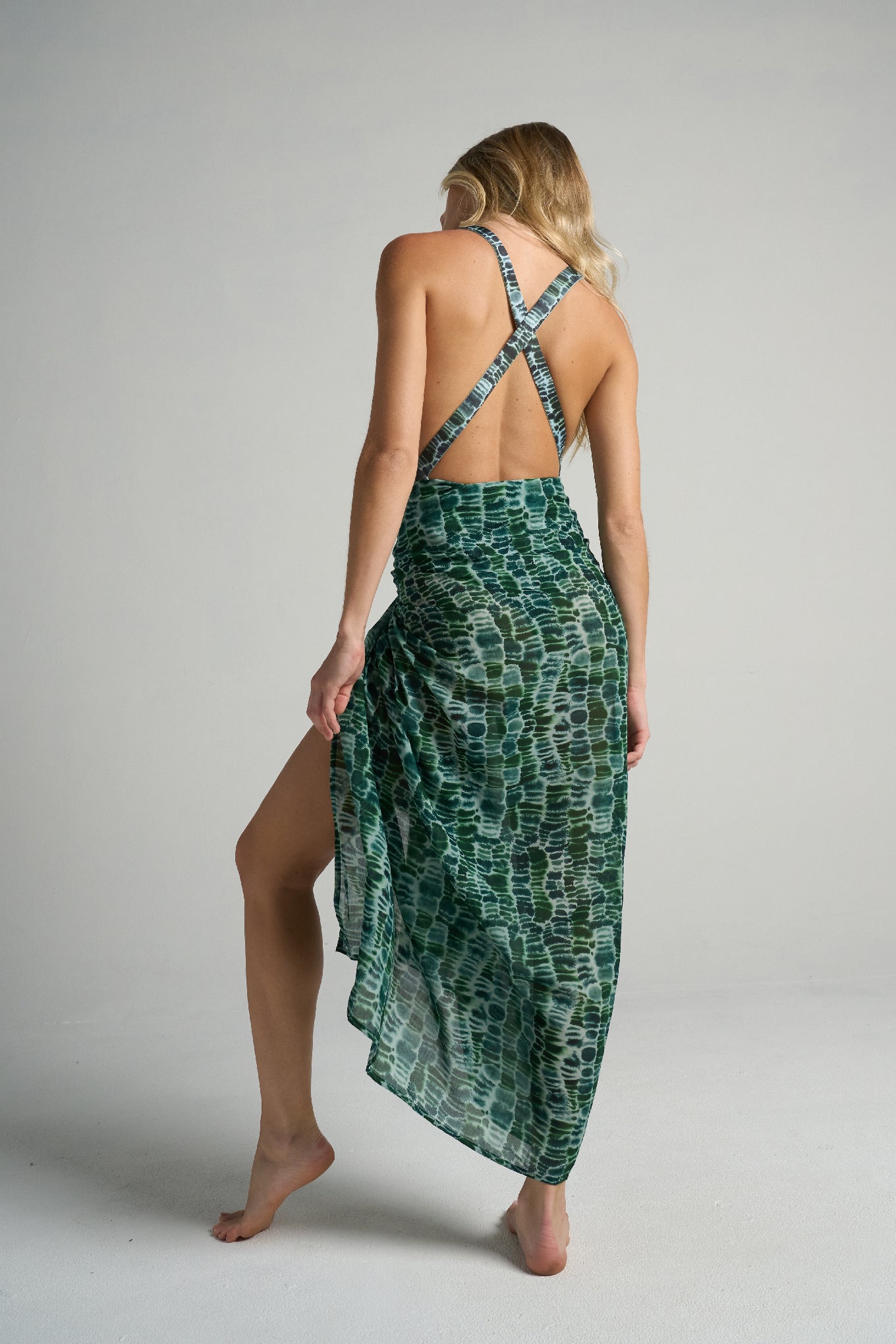 Sarong With Ties Croco - shopsigal