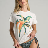 Graphic Tee: Mas Palms-White - shopsigal