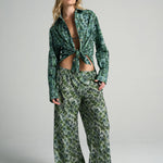 Slim Flared Pants Croco - shopsigal