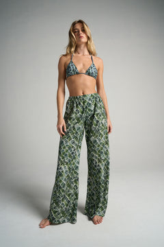 Slim Flared Pants Croco - shopsigal