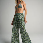 Slim Flared Pants Croco - shopsigal