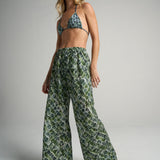 Slim Flared Pants Croco - shopsigal