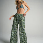 Slim Flared Pants Croco - shopsigal